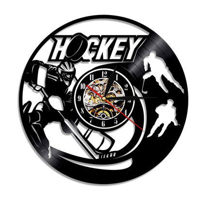 Orologio da parete Hockey vinile