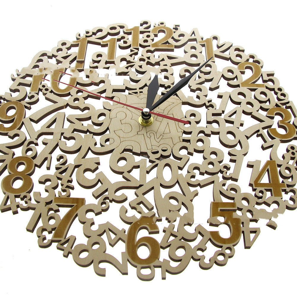 Orologio da parete Numeri oro