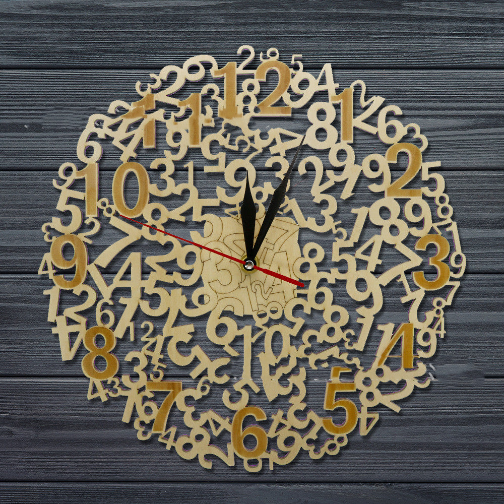 Orologio da parete Numeri oro