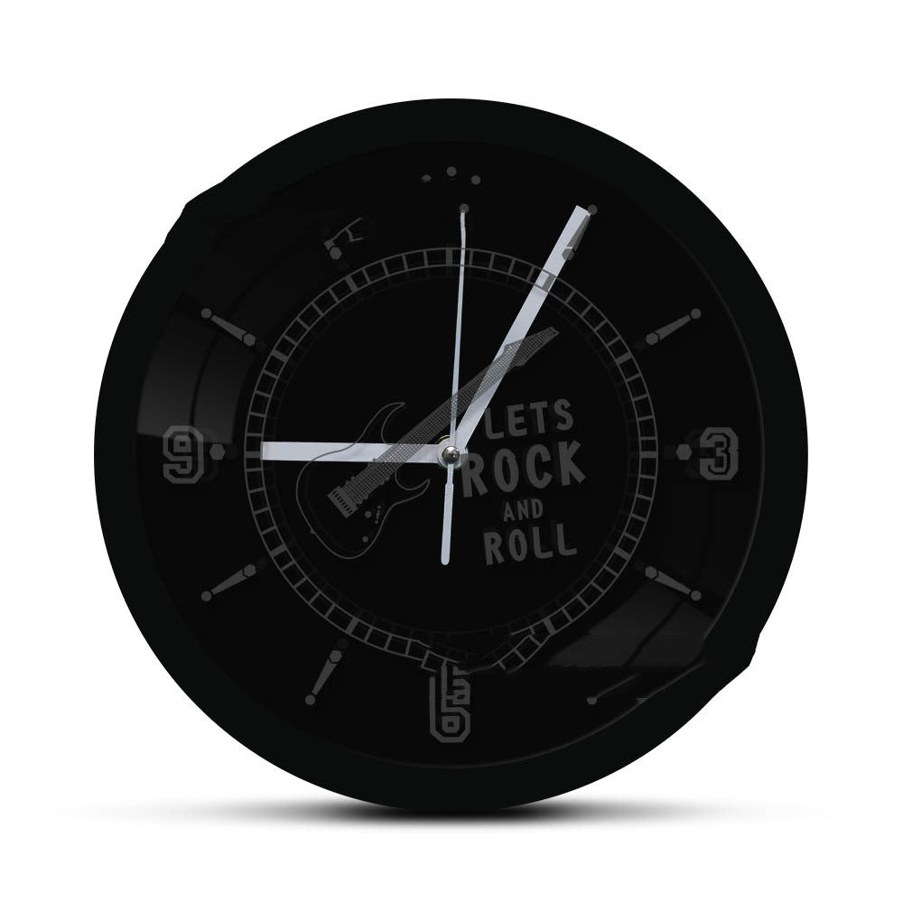 Orologio da parete Chitarra rock neon
