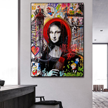 Poster Gioconda street art
