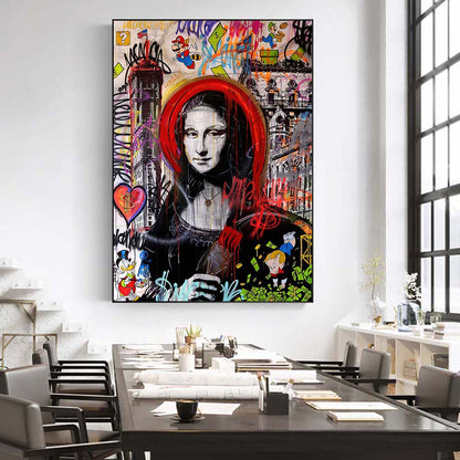 Poster Gioconda street art
