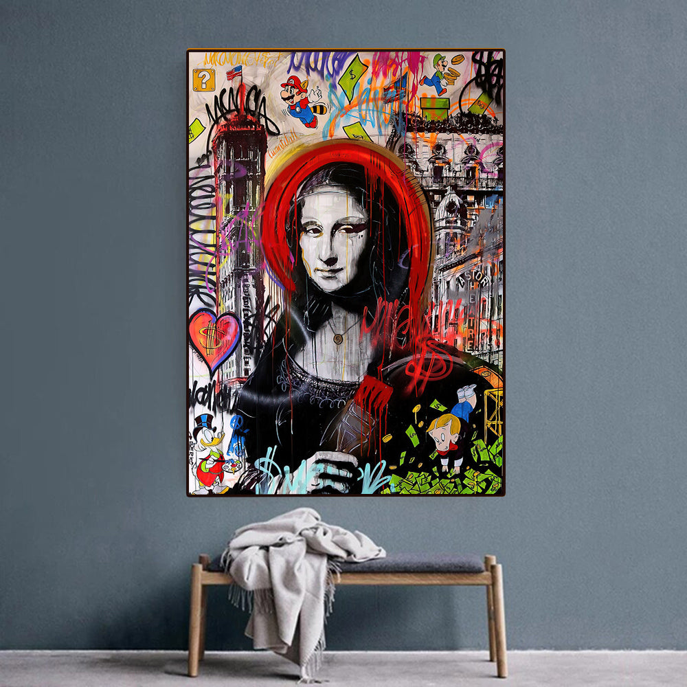 Poster Gioconda street art