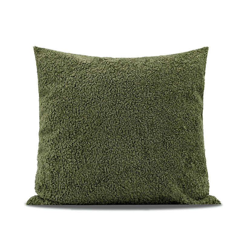 Cuscino lana verde scuro