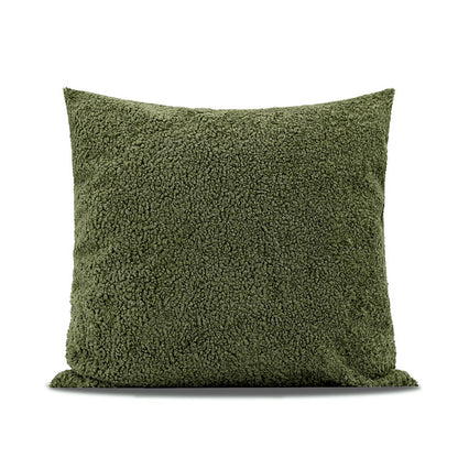 Cuscino lana verde scuro