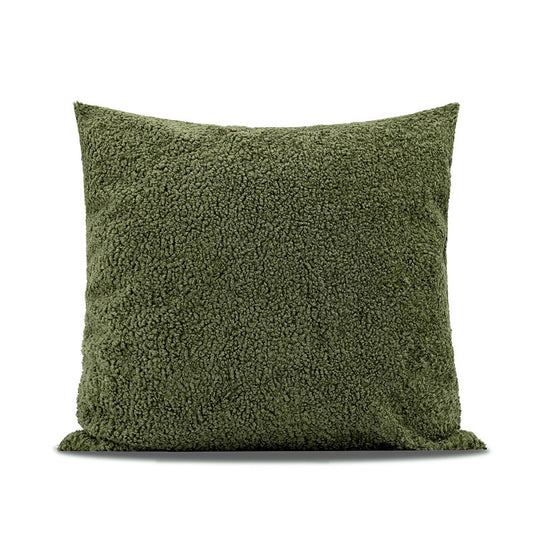 Cuscino lana verde scuro