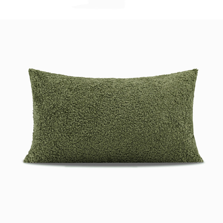Cuscino lana verde scuro