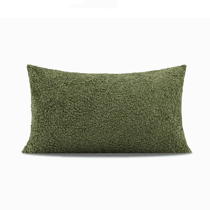 Cuscino lana verde scuro