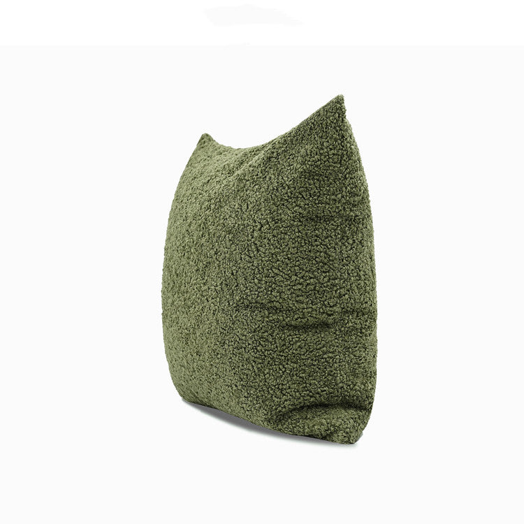 Cuscino lana verde scuro