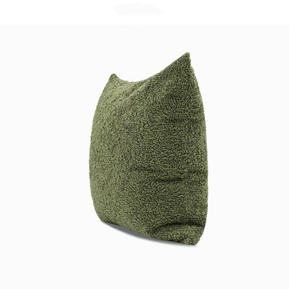 Cuscino lana verde scuro