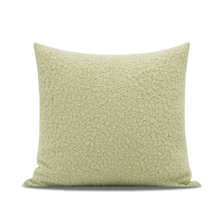 Cuscino lana verde matcha