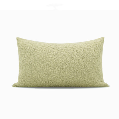 Cuscino lana verde matcha