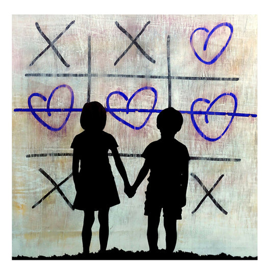 Quadro su tela Amore in street art
