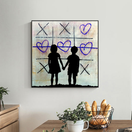 Quadro su tela Amore in street art