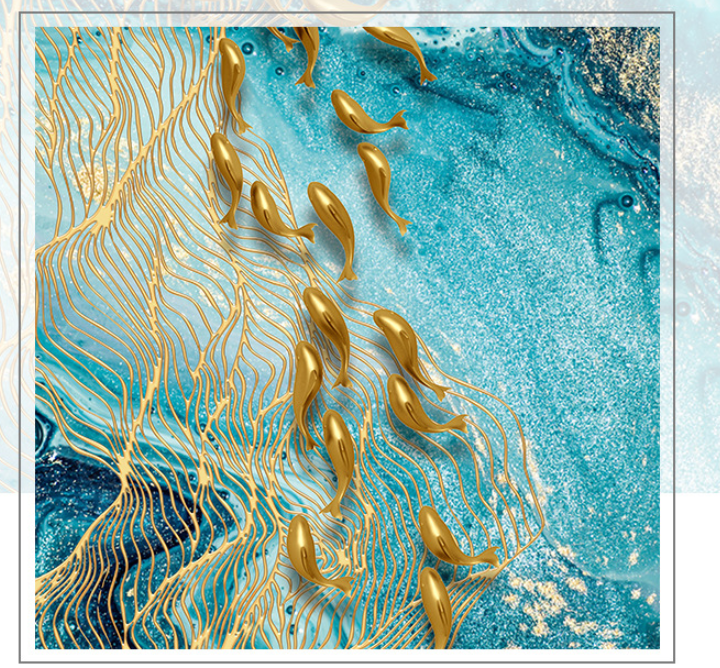 Quadro pesce oro nordico