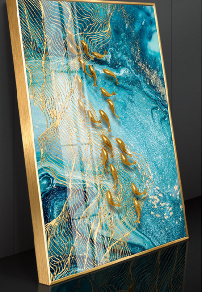 Quadro pesce oro nordico