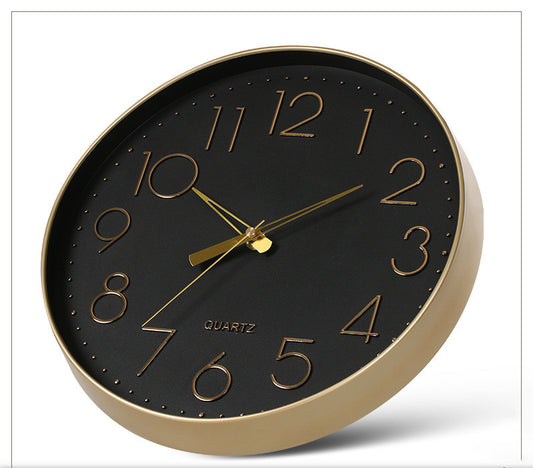 Orologio da parete Art déco nero-oro