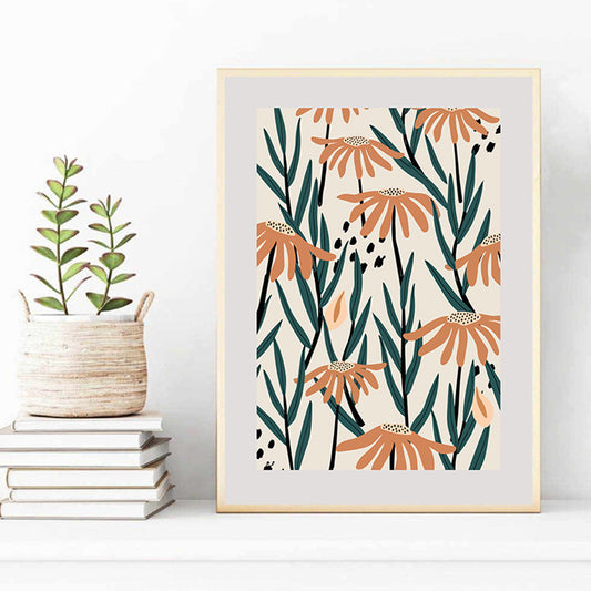 Quadro su tela Piante e forme minimaliste