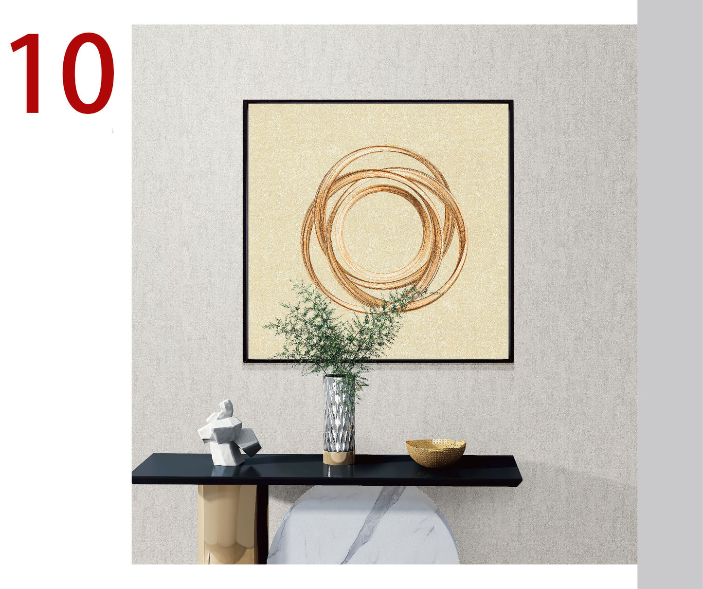 Quadro ricamo moderno