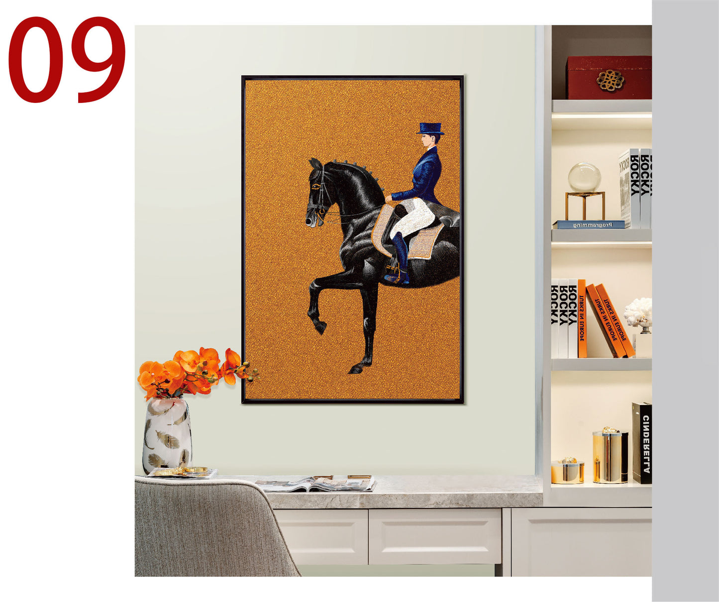 Quadro ricamo moderno