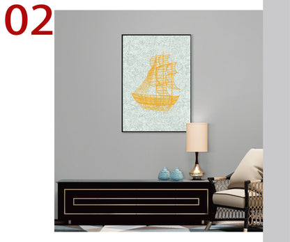 Quadro ricamo moderno