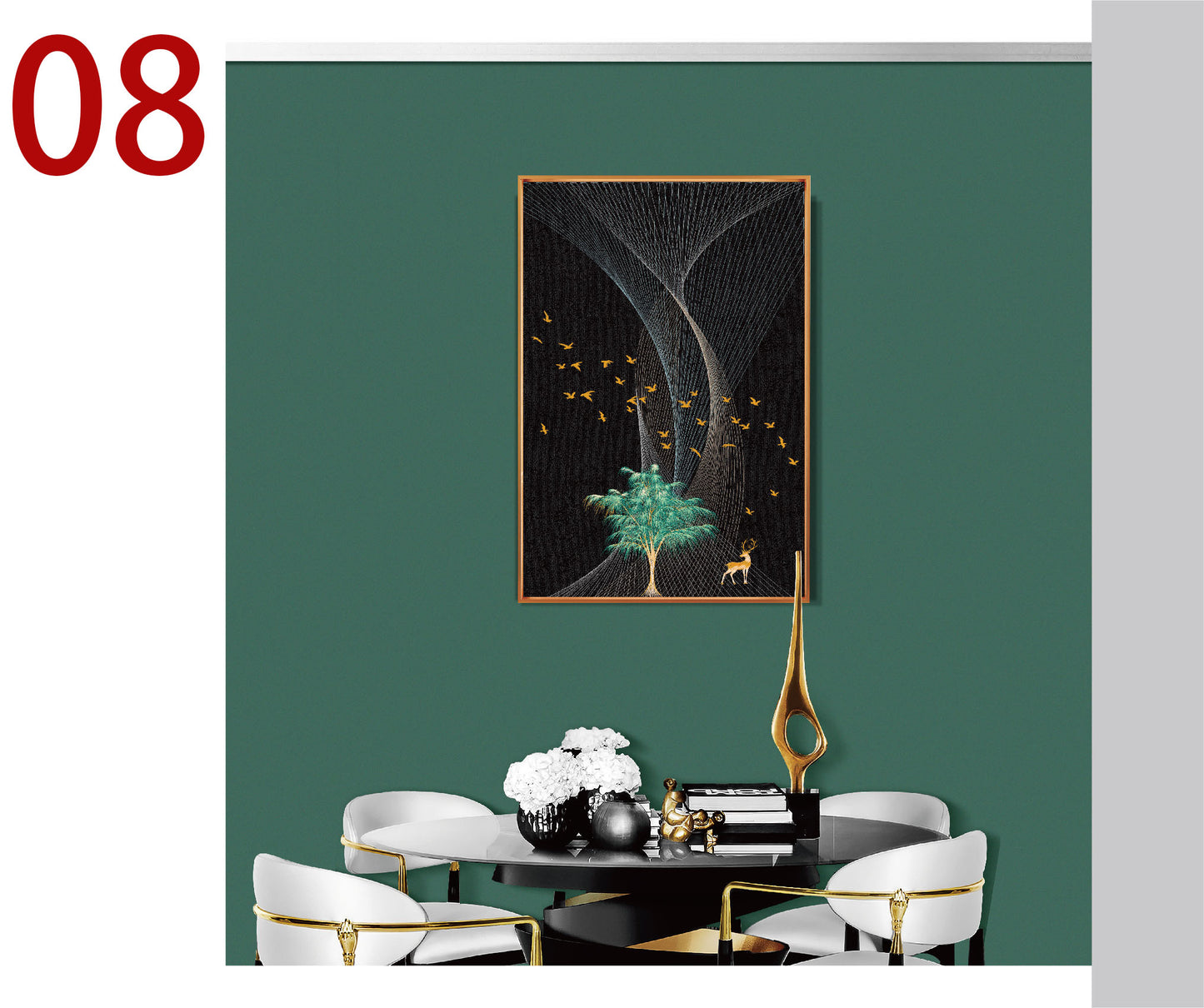 Quadro ricamo moderno