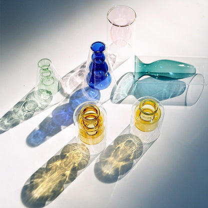 Vaso in vetro trasparente