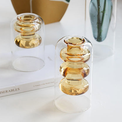 Vaso in vetro trasparente
