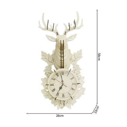 Orologio da parete Cervo sagoma legno
