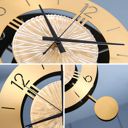 Orologio da parete Dorato pendolo tessitura