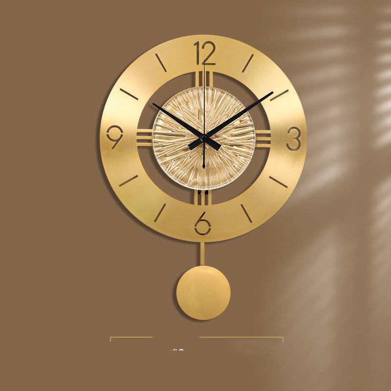 Orologio da parete Dorato pendolo tessitura