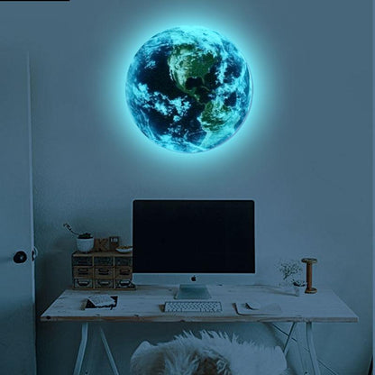 Adesivo murale terra 3D fluorescente