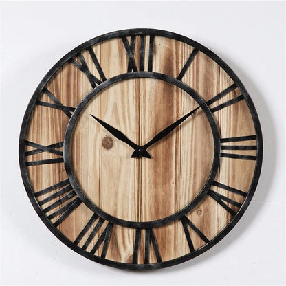 Orologio da parete Numeri romani legno