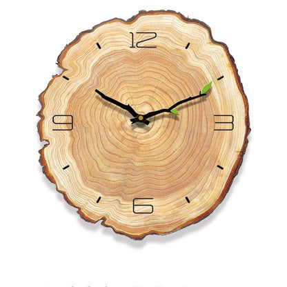 Orologio da parete Anelli naturali legno