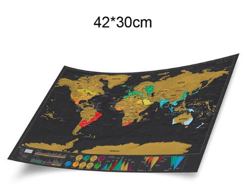 Cartina del mondo da grattare