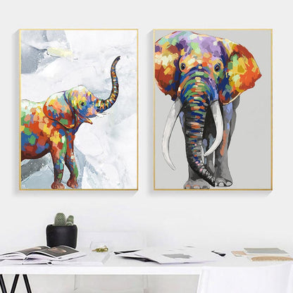 Quadro Elefante Astratto