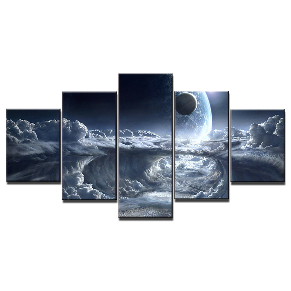 Adesivo murale Pianeti e nebulosa cosmica