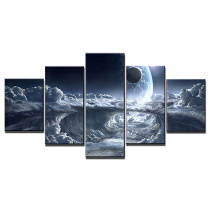 Adesivo murale Pianeti e nebulosa cosmica