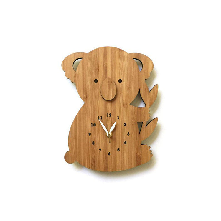 Orologio da parete Koala in legno