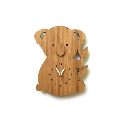 Orologio da parete Koala in legno