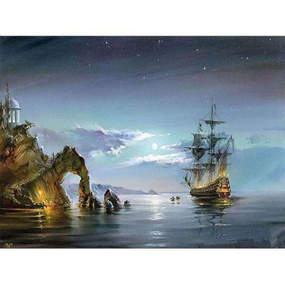 Quadro Nave sul Mare
