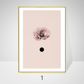 Quadro su tela Anemone rosa