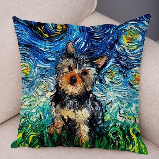 Coperta Cuscino Cotone Cane