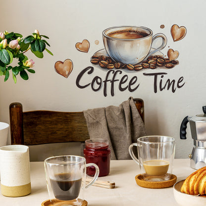 Adesivo murale tema caffè