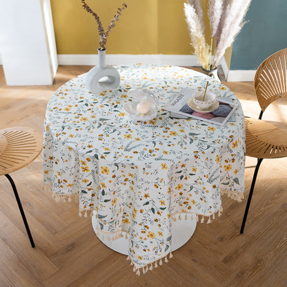 Tovaglia cotone con nappine