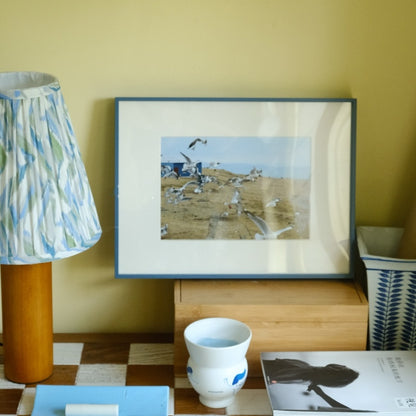 Quadro blu e grigio