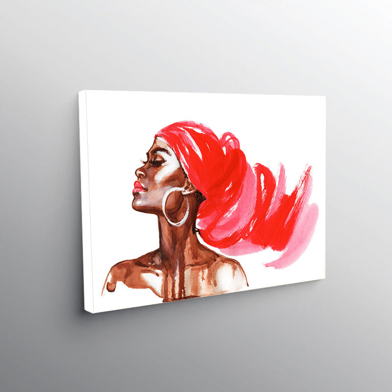 Tela donna acquarello
