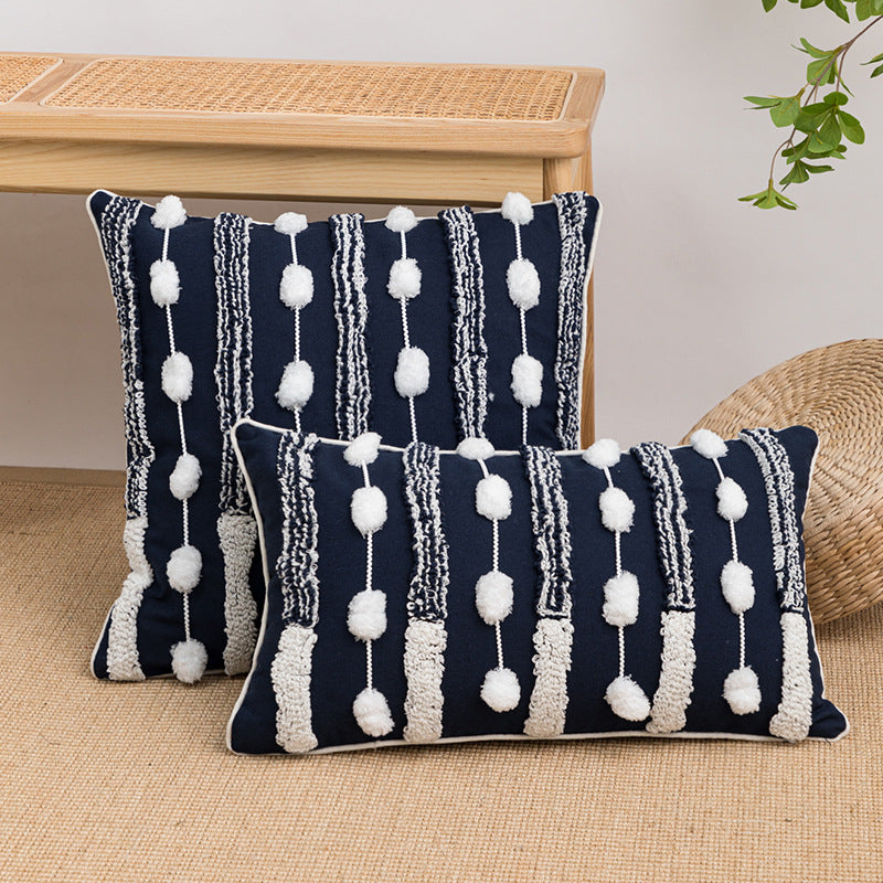 Copricuscino imbottito stile boho