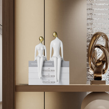 Scultura coppia minimalista