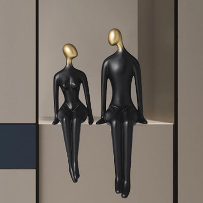 Scultura coppia minimalista